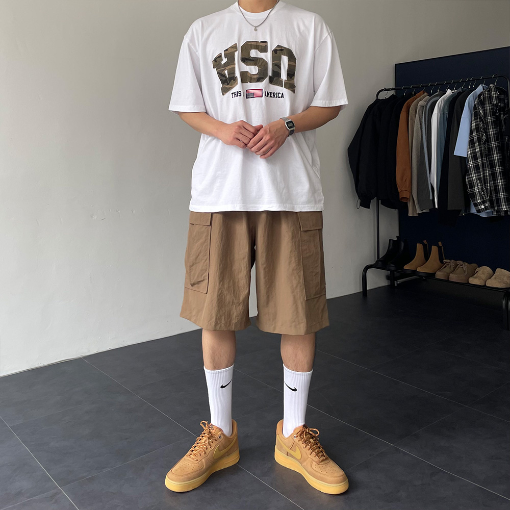 나일론반바지 카고반바지 남자버뮤다팬츠 - 상세 이미지 5