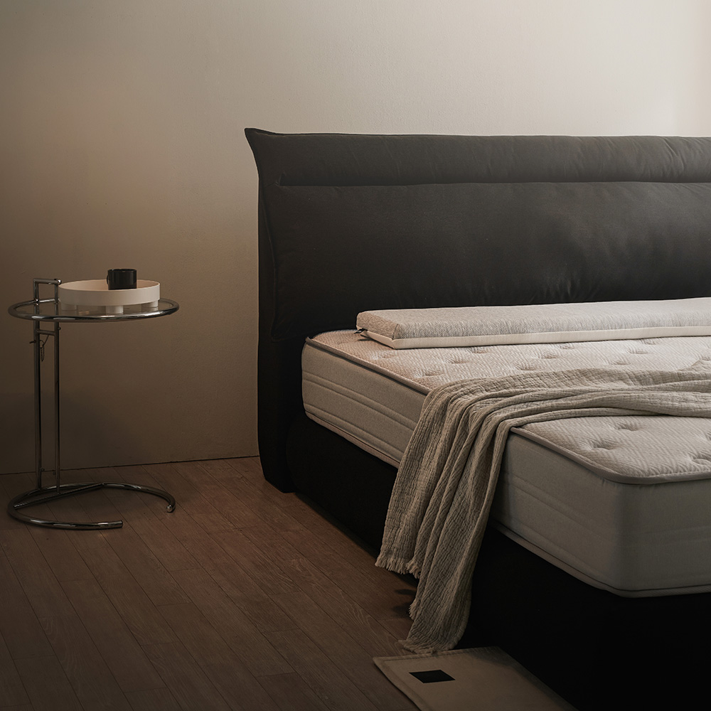 슬립퍼 린 통깔판 호텔형 저상 평상형 쿠션 침대 프레임 LK 라지킹 사이즈 침대