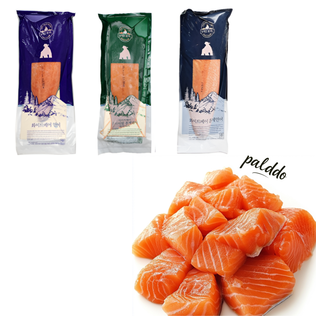 훈제연어 1kg 이상 연어 필렛 슬라이스 칼연어 냉동생연어 칠레산 HACCP 국내가공