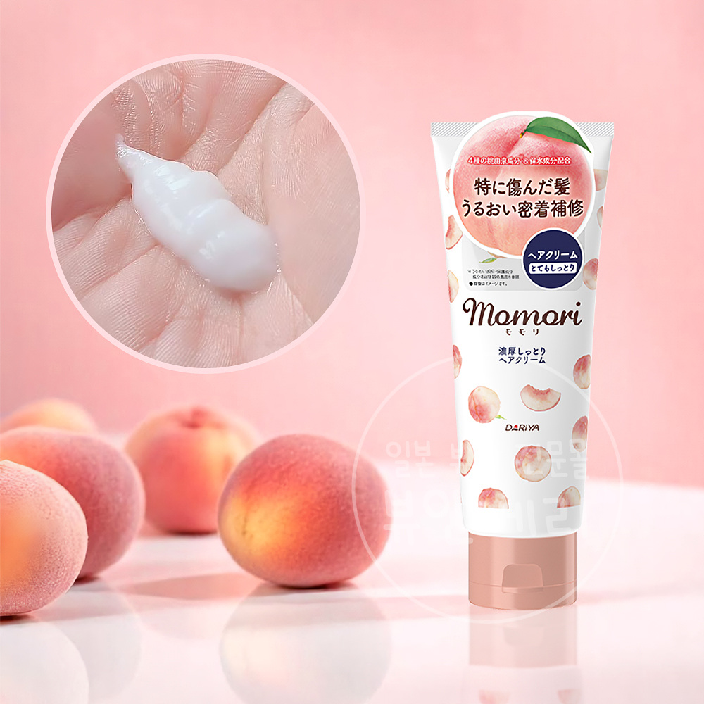 일본 모모리 복숭아 농후 촉촉한 헤어 크림 150g - 상품 이미지