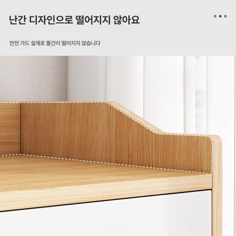 음료반납대 매장용 반납대 카페 카페셀프바 분리수거 퇴식구 시골 오크색 118.6 38 99.6 - 상세 이미지 3