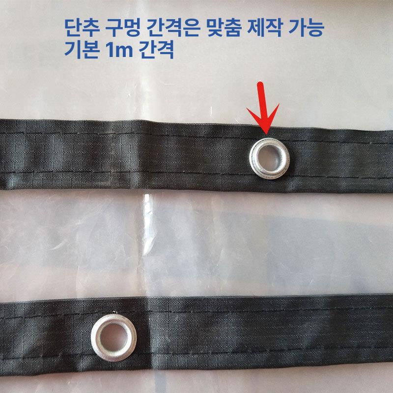투명타프 텐트 천막 비가림 방수포 방수투명타프 비가림막 방수 거대한 두께 1mx2m 테두리 구멍 - 상세 이미지 5