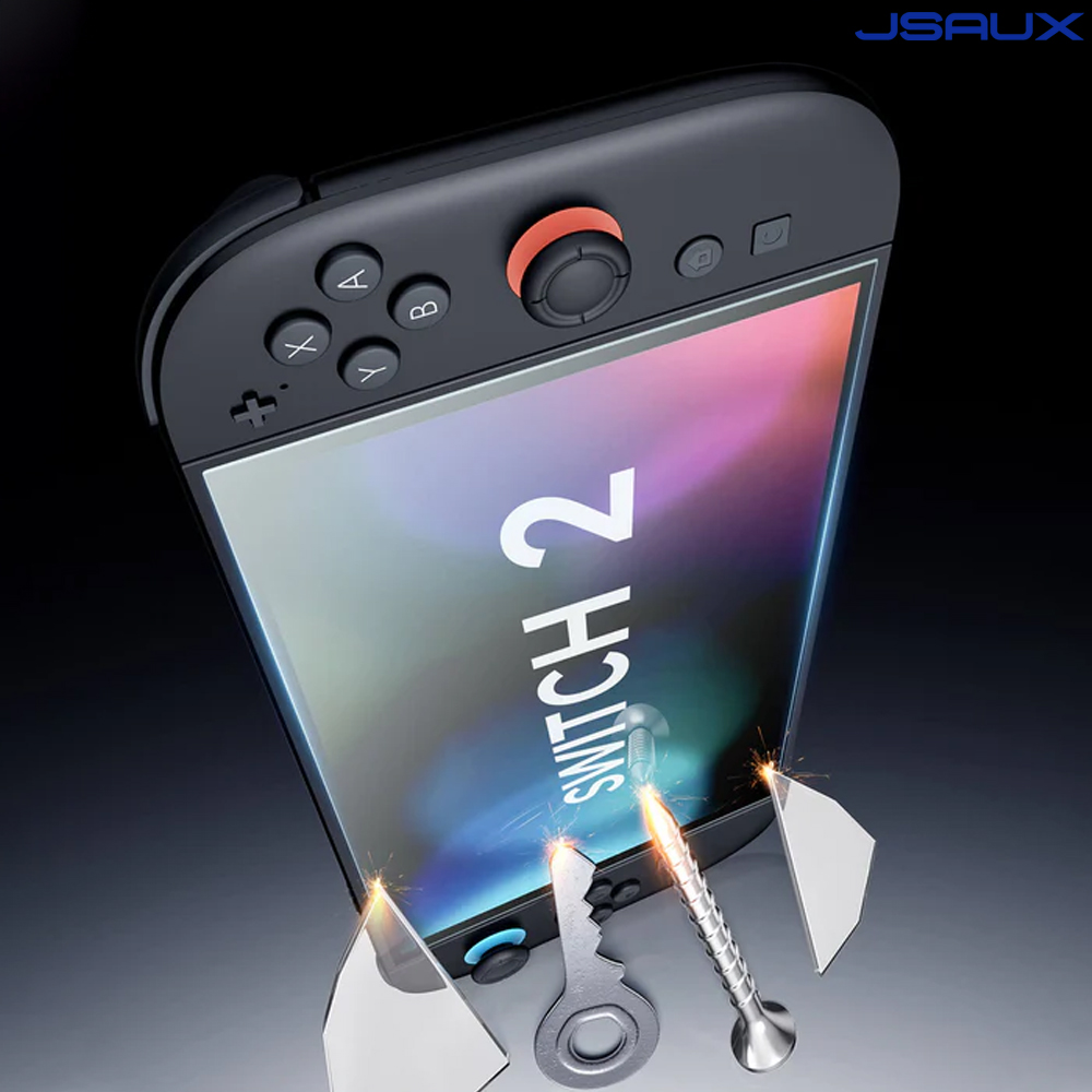 닌텐도 스위치2 액정보호필름 강화유리 JSAUX 저반사 2매