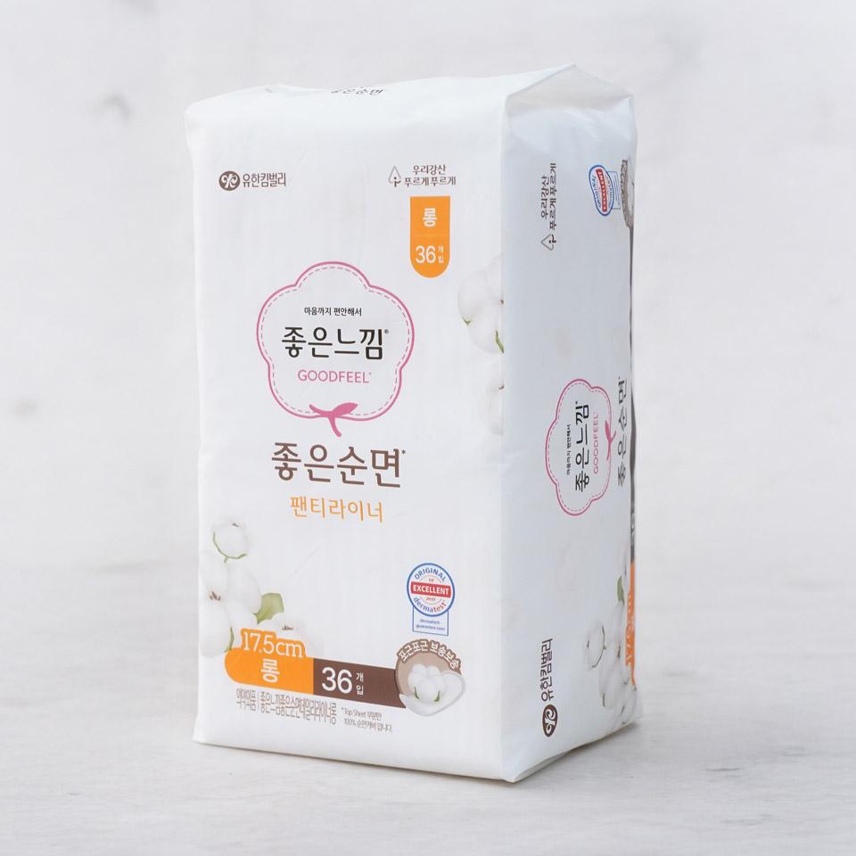 메가마트 좋은느낌 좋은순면 팬티라이너 롱 36p - 상세 이미지 2