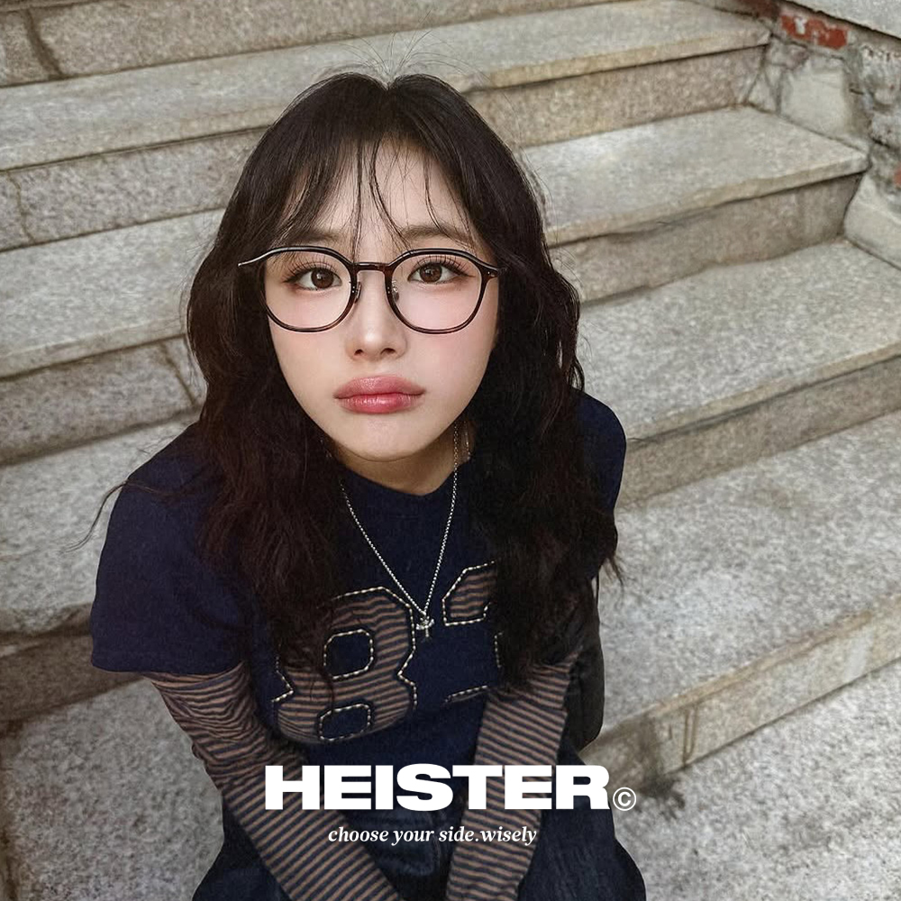 하이스터 안경 번즈 Burns HYD 남자 여자 원형 뿔테 브라운 호피 안경테 - 상세 이미지 2