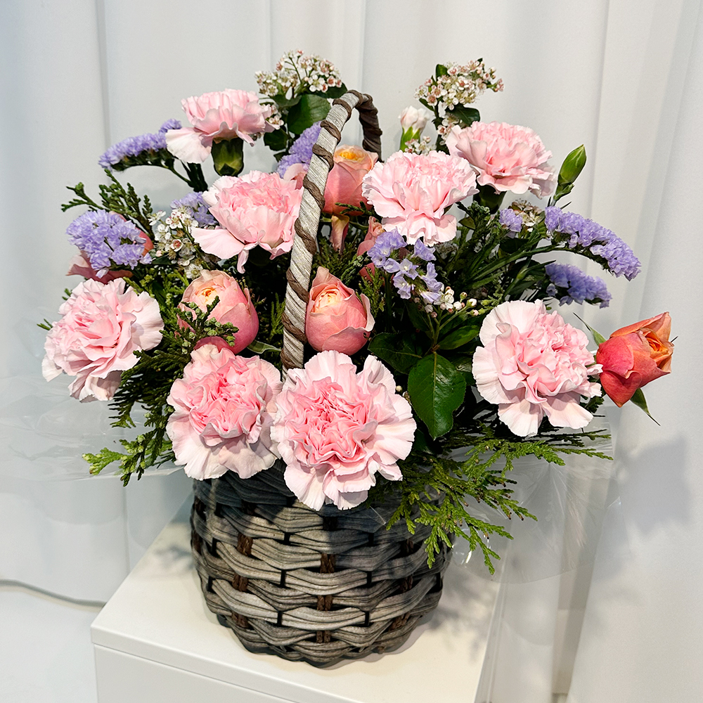 안성 카네이션 꽃바구니 어버이날 스승의날 꽃배달서비스 부모님 생신 선물 생화 농장직영