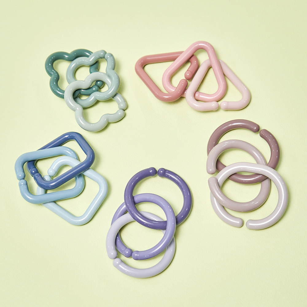 마더케이 베이직 고리세트 30P 아기 신생아 돌아기 유모차 장난감 베이비링 고리친구들