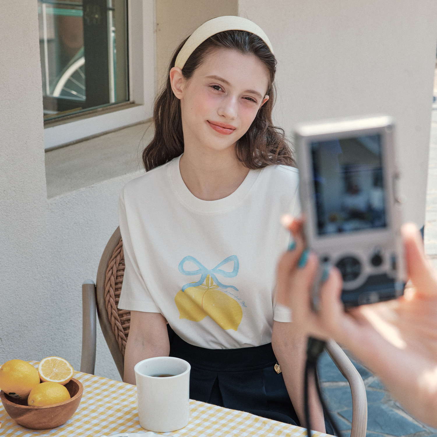 [제로스트릿] 썸머 레몬 반팔 티셔츠 SUMMER LEMON SHORT SLEEVE T-SHIRT / WHITE - 상세 이미지 3