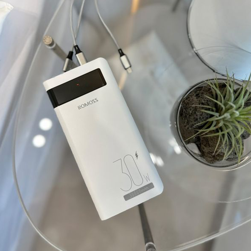 로모스 sense8PS Pro 고속 충전 30W 대용량 보조배터리 30000mAh