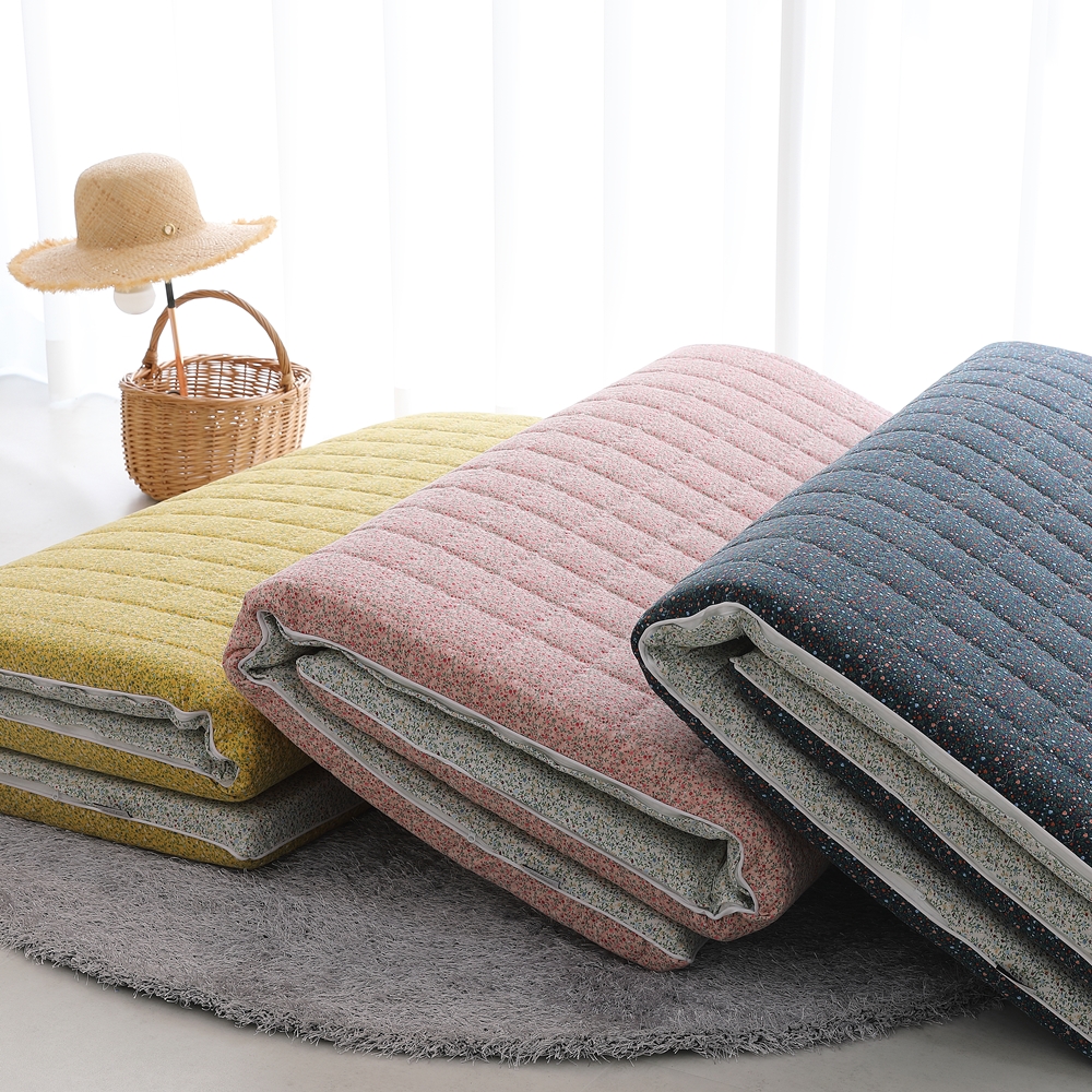 나라데코 잔꽃 무늬 바닥 요매트 누빔 요커버 S