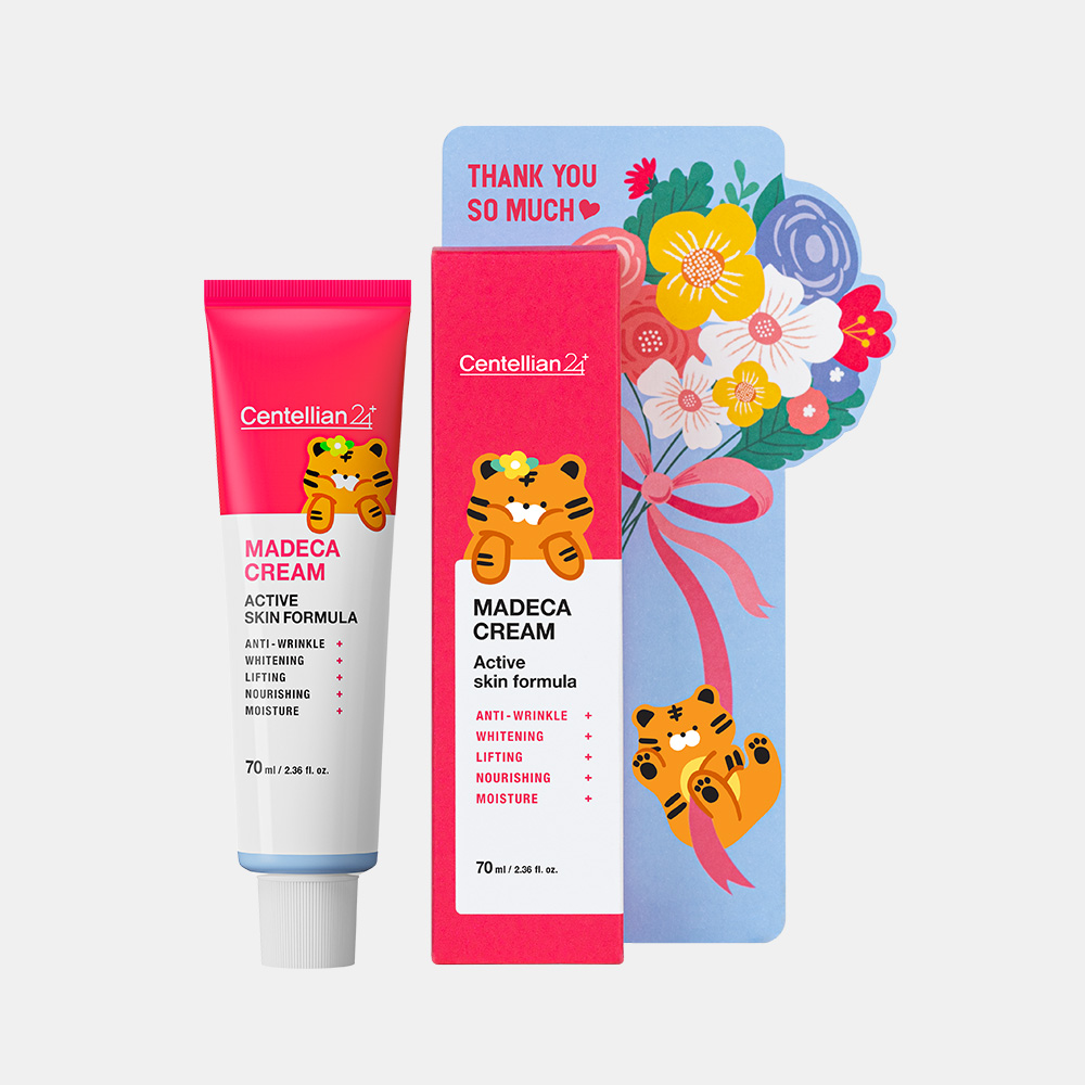 동국제약 센텔리안24 마데카크림 액티브 스킨 포뮬러 땡큐에디션 70ml x 1개/ 병풀크림 시카 테카(TECA) 주름개선 수분 보습 기미완화 안티에이징 탄력에 도움 - 메인 이미지