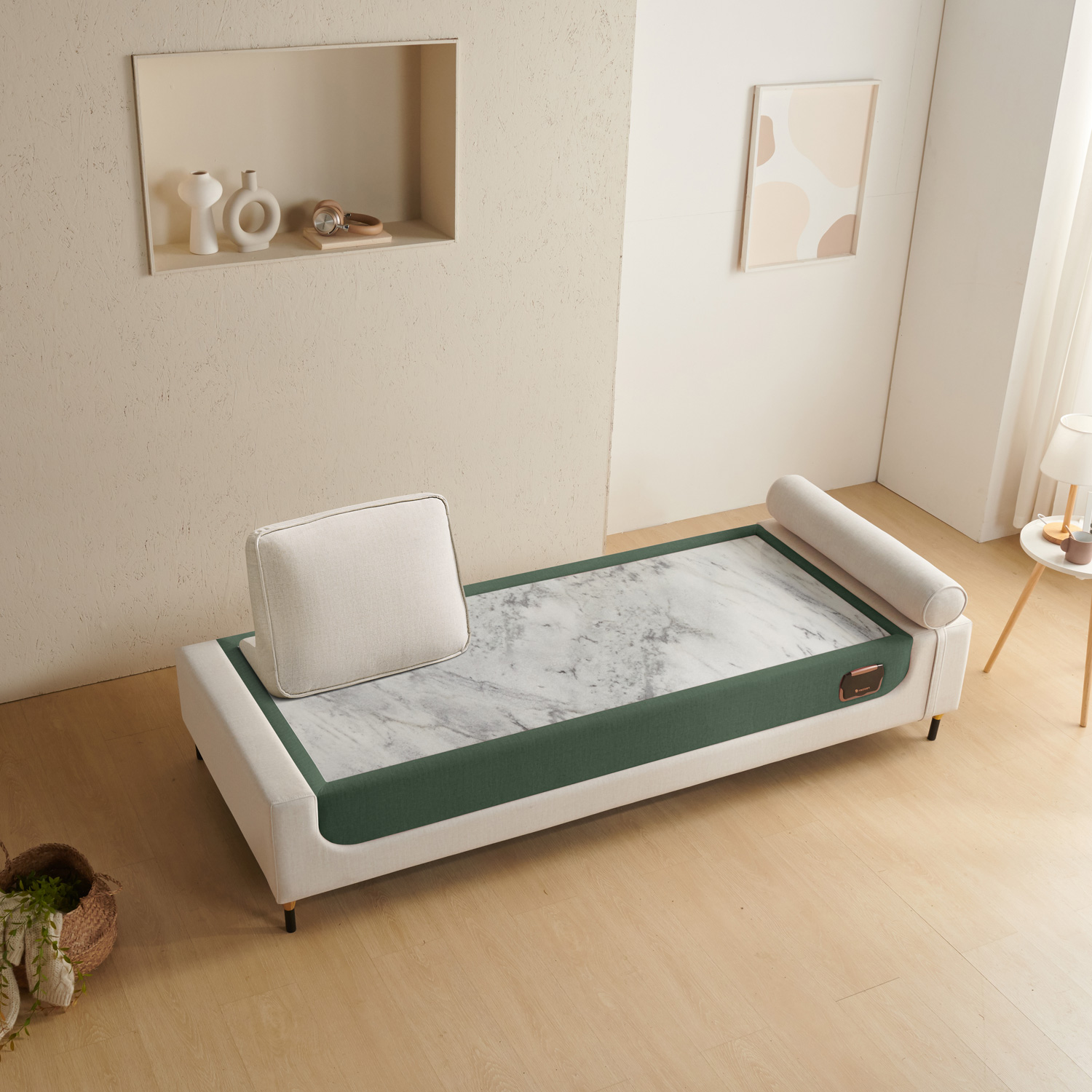 가보건강침대 황토 밀양흙침대 세라믹볼 세라믹스 돌침대 데이베드 소파 패브릭 F로제SE