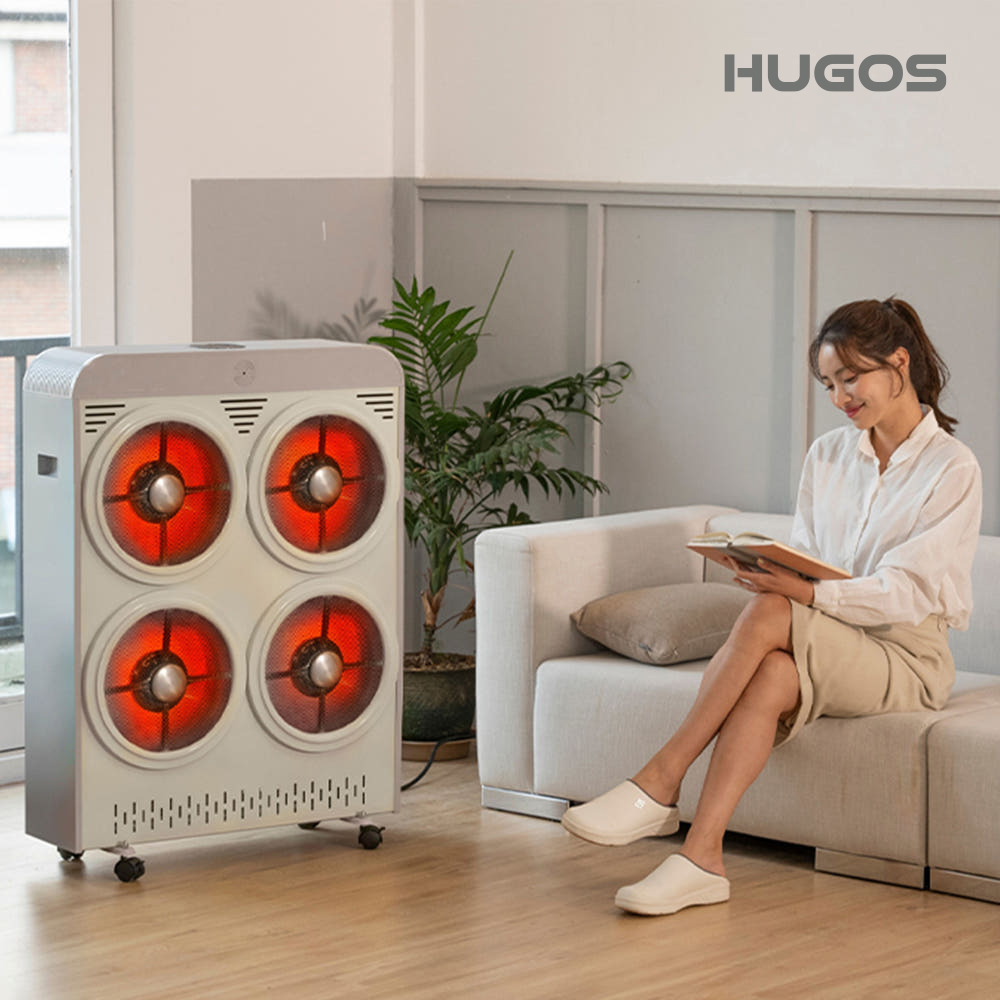 휴고스 4구 전기히터 하이라이트 매장용 업소용