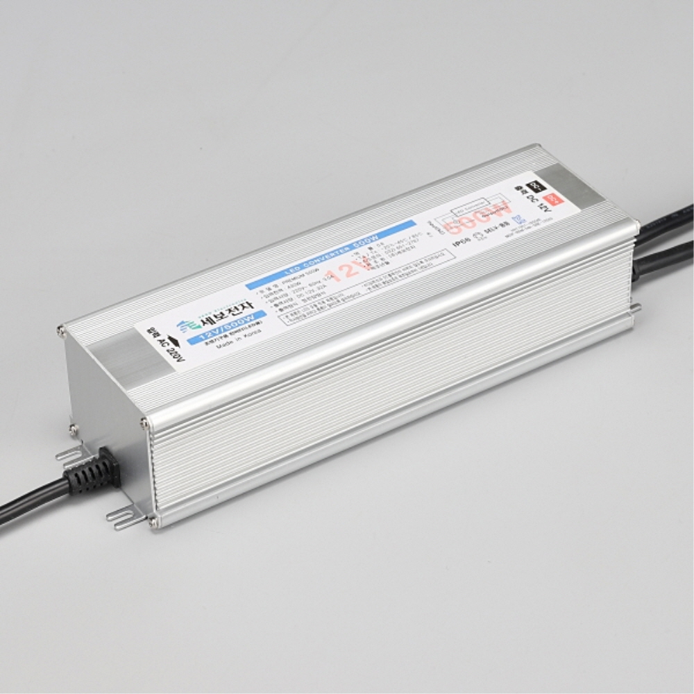 국산 LED 컨버터 SMPS DC12V PRIMIUM 500W 방수 안정기 세보전자 - 상세 이미지 2