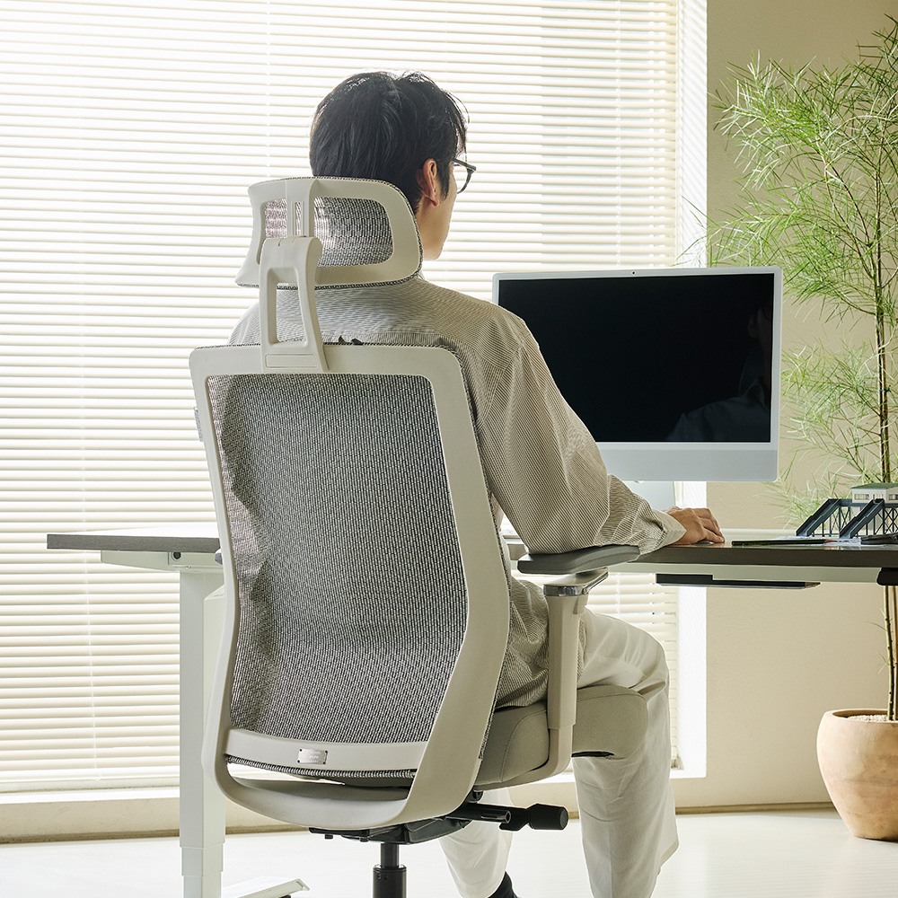 사이즈오브체어 프리미엄 3size S/M/L 사무용 컴퓨터 사무실 메쉬 허리 의자 상세 이미지 5