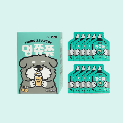 펫라벨 멍쮸쮸 강아지간식 닭가슴살 30gx10p - 상품 이미지