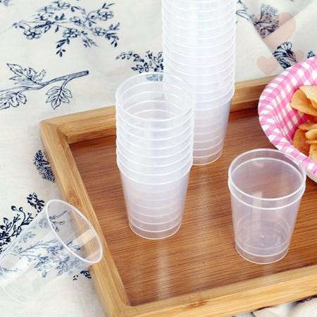 25개입 65ml 다회용컵 투명소주잔 캠핑용술잔 플라스틱소주컵