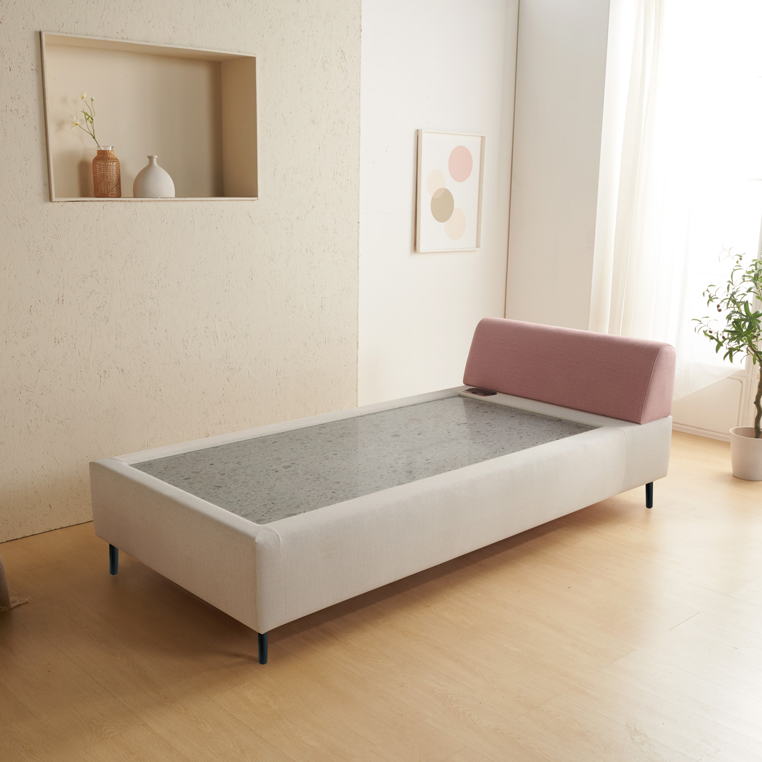 1+1 가보건강침대 황토 밀양흙침대 세라믹볼 세라믹스 돌침대 싱글 패브릭 S로웰SE