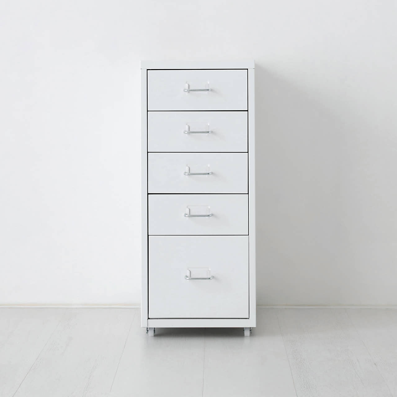 OFFICY 서랍장 280mmx410mmx685mm, 4.1단, 화이트 7172.5276 - 메인 이미지