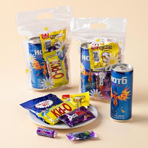 더하모니 골프라운딩 간식 데이지 손잡이 핫식스 7종 간식 봉투 무료라벨 사은품 증정