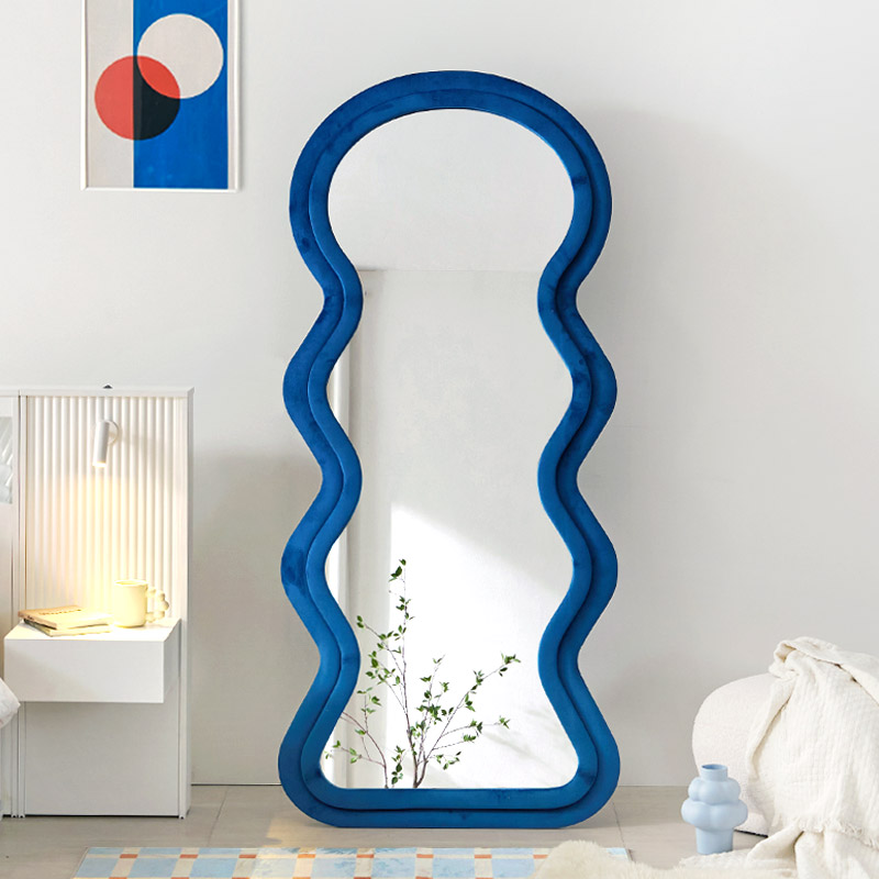 e스마트 인테리어 스탠드거울 현관 물결 웨이브 와이드 전신거울 대형