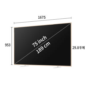 TCL 4K QLED 프레임 TV A300W, 스탠드형 X 상세 이미지 3