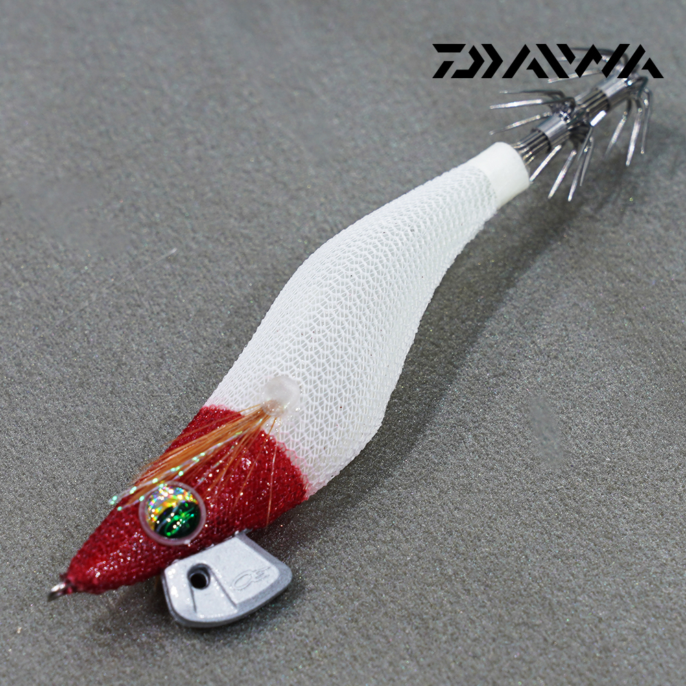 다이와 틴셀 에기 에메랄다스 드로퍼 갑오징어 쭈꾸미 한치 드롭퍼 야광-레드화이트(400629), 2.5호