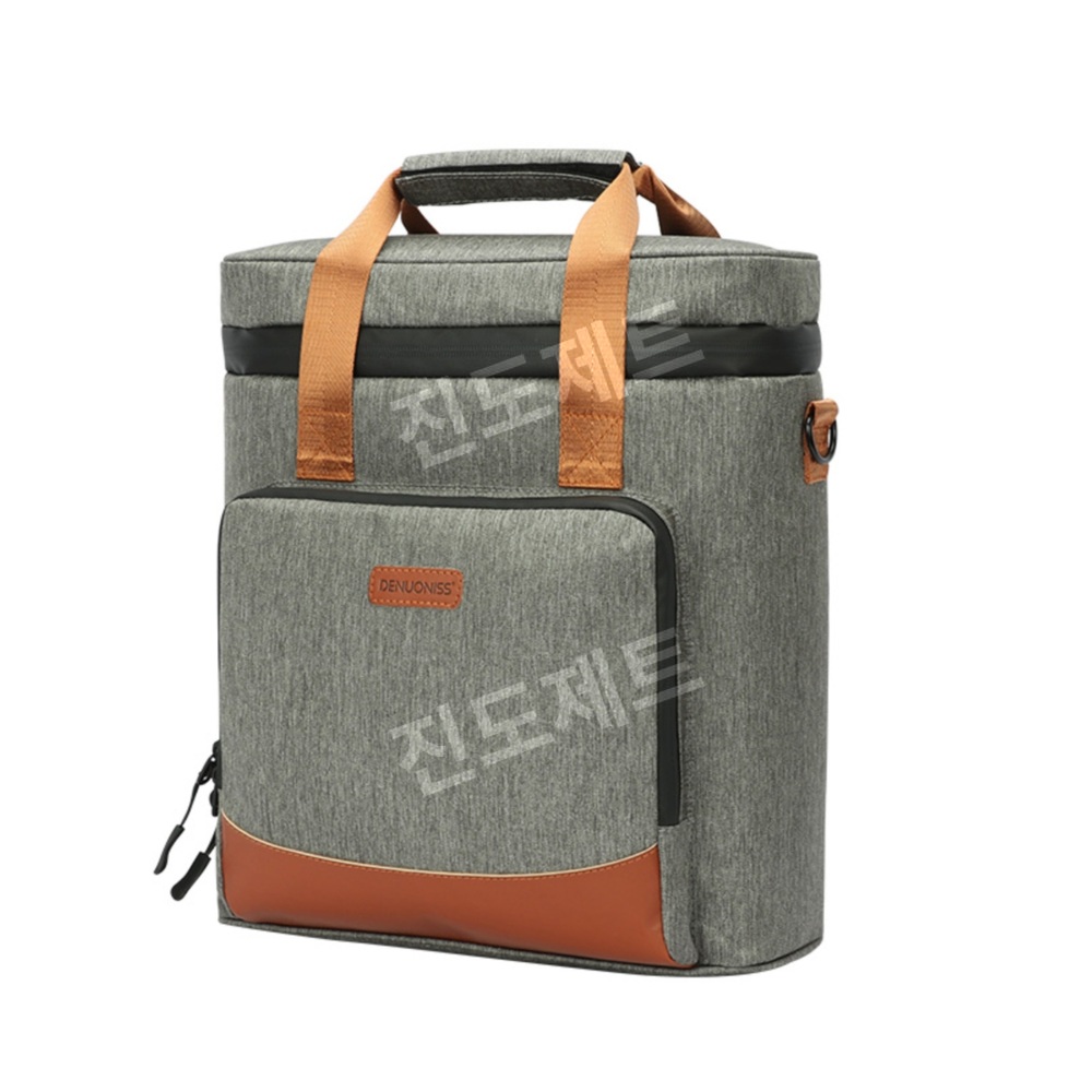와인 칠링백 이동식 쿨러 방수 보냉백 휴대용 가방 그레이 스타 - 상세 이미지 5