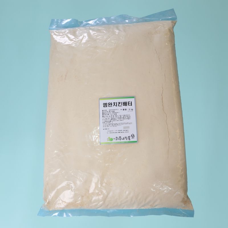 뫼루니식품 양념 치킨파우더 엠완치킨 배터믹스 5KG 윙봉 닭다리 - 상품 이미지