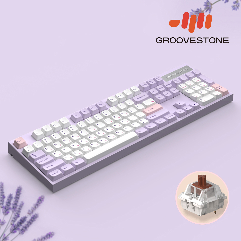 엠스톤 그루브스톤 GV10 키보드 퍼플러 GA, 게이트론 저소음갈축, 45g