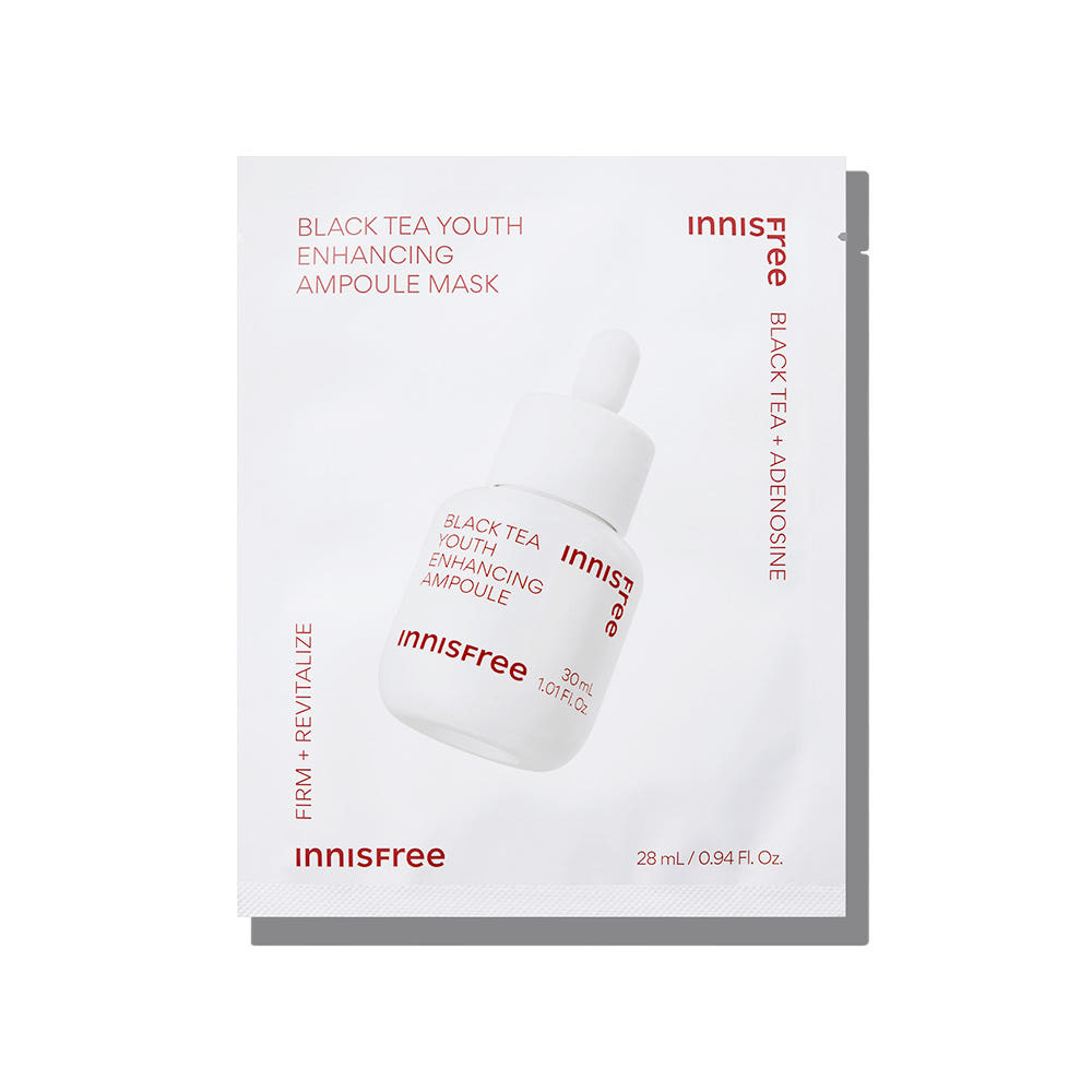 이니스프리 블랙티 유스 인핸싱 앰플 마스크 28mL 이미지 3