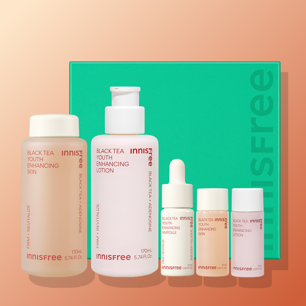 이니스프리 블랙티 유스 인핸싱 스킨 케어 2종 세트 제품 이미지