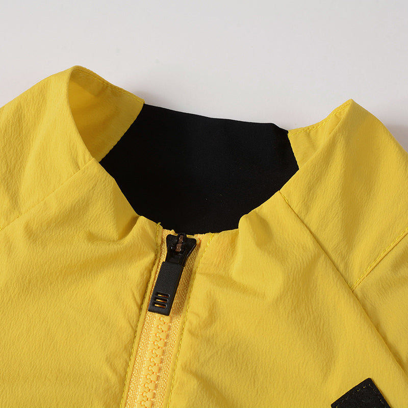 유키 GM001 자전거 질렛 바람막이 조끼 남성용 Gilet CL-1 Yixing - Yellow - 상세 이미지 3
