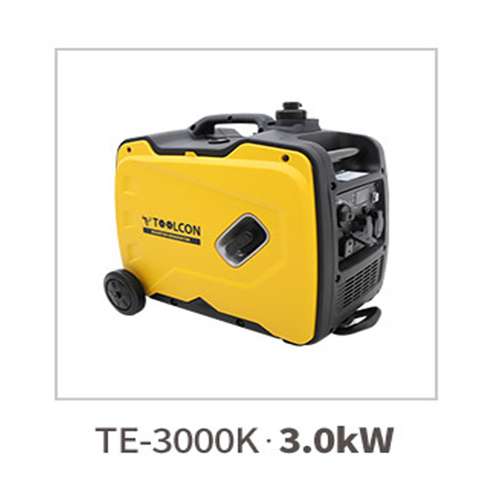 툴콘 3.0kW 소형 캠핑 휴대용 무소음 이동식 저소음 발전기 TE-3000K - 상세 이미지 4
