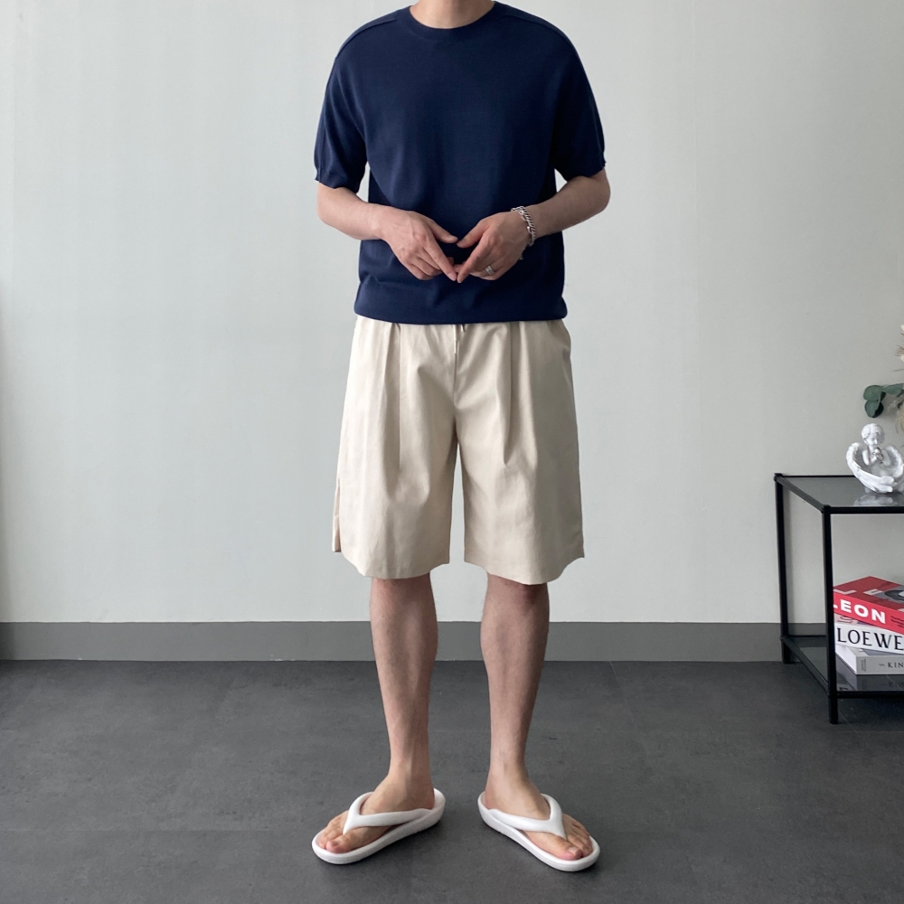 남자면반바지 남성5부반바지 치노반바지 - 상세 이미지 4