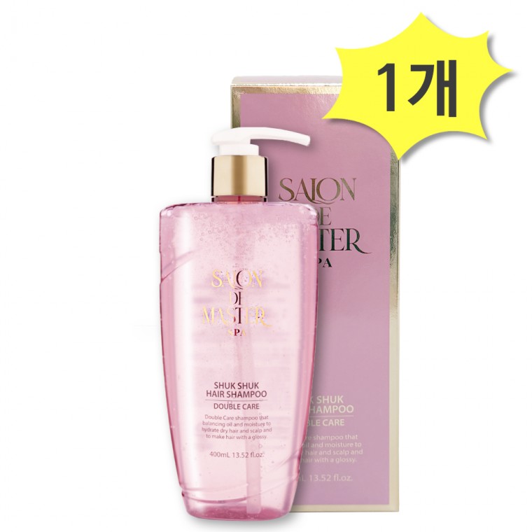 살롱드 마스터 쓕쓕 헤어샴푸 더블케어 400ml x 1개 두피모발동시케어 영양샴푸 : 아낌없이주는스토어