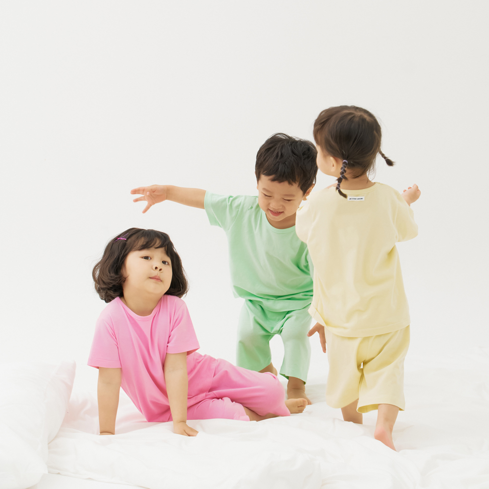 스테이지 아기 여름 유아 실내복 내복 상하복 아동 잠옷 살랑 모달 세트 4+1 - 상세 이미지 5