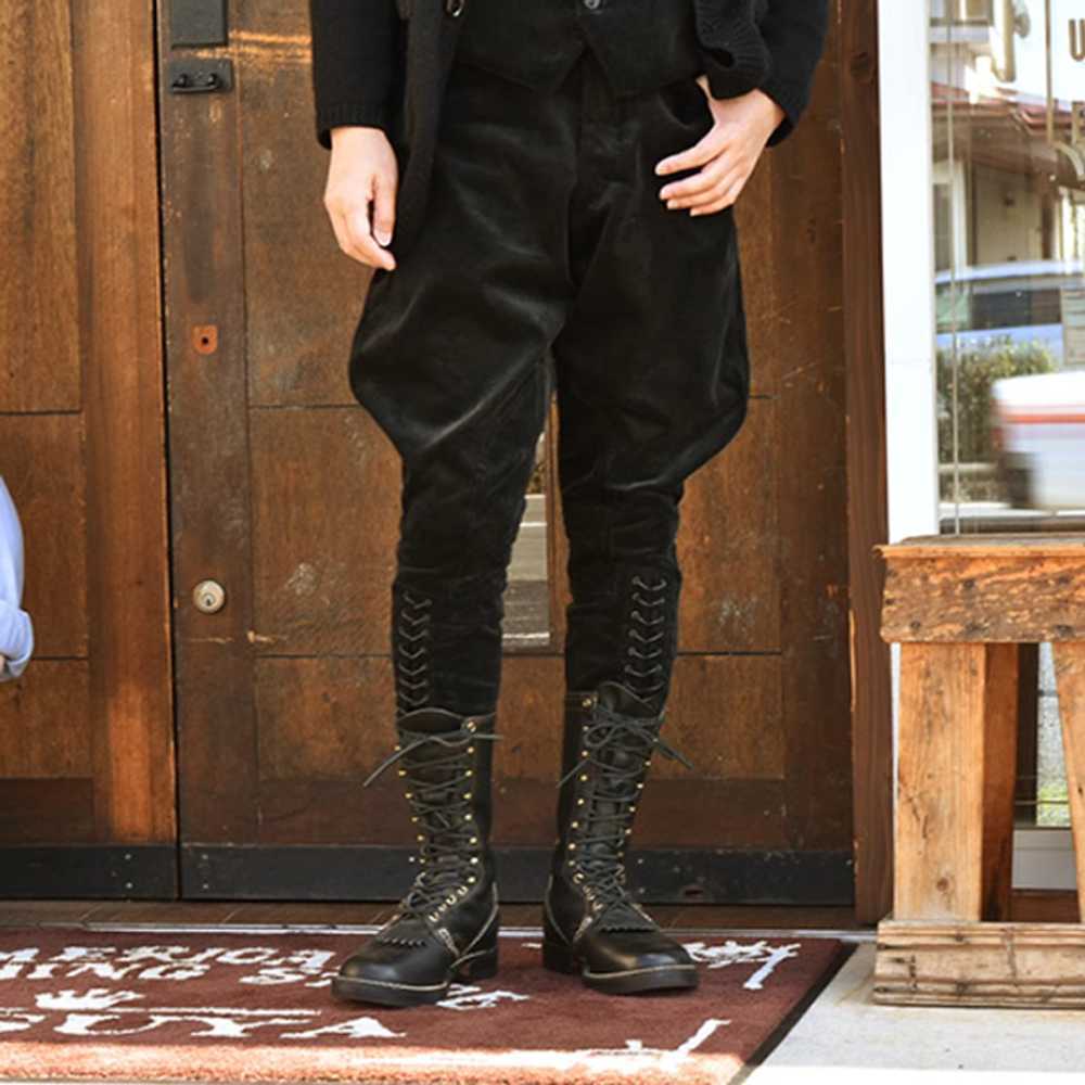 레트로 남성 승마 바지 승마복 중세스타일 루즈 팬츠 - 상품 이미지