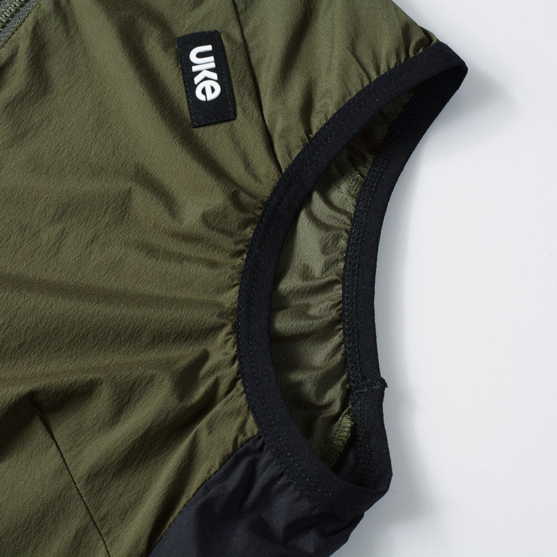 유키 GM001 자전거 질렛 바람막이 조끼 남성용 Gilet CL-1 Yixing - OliveGreen - 상세 이미지 5