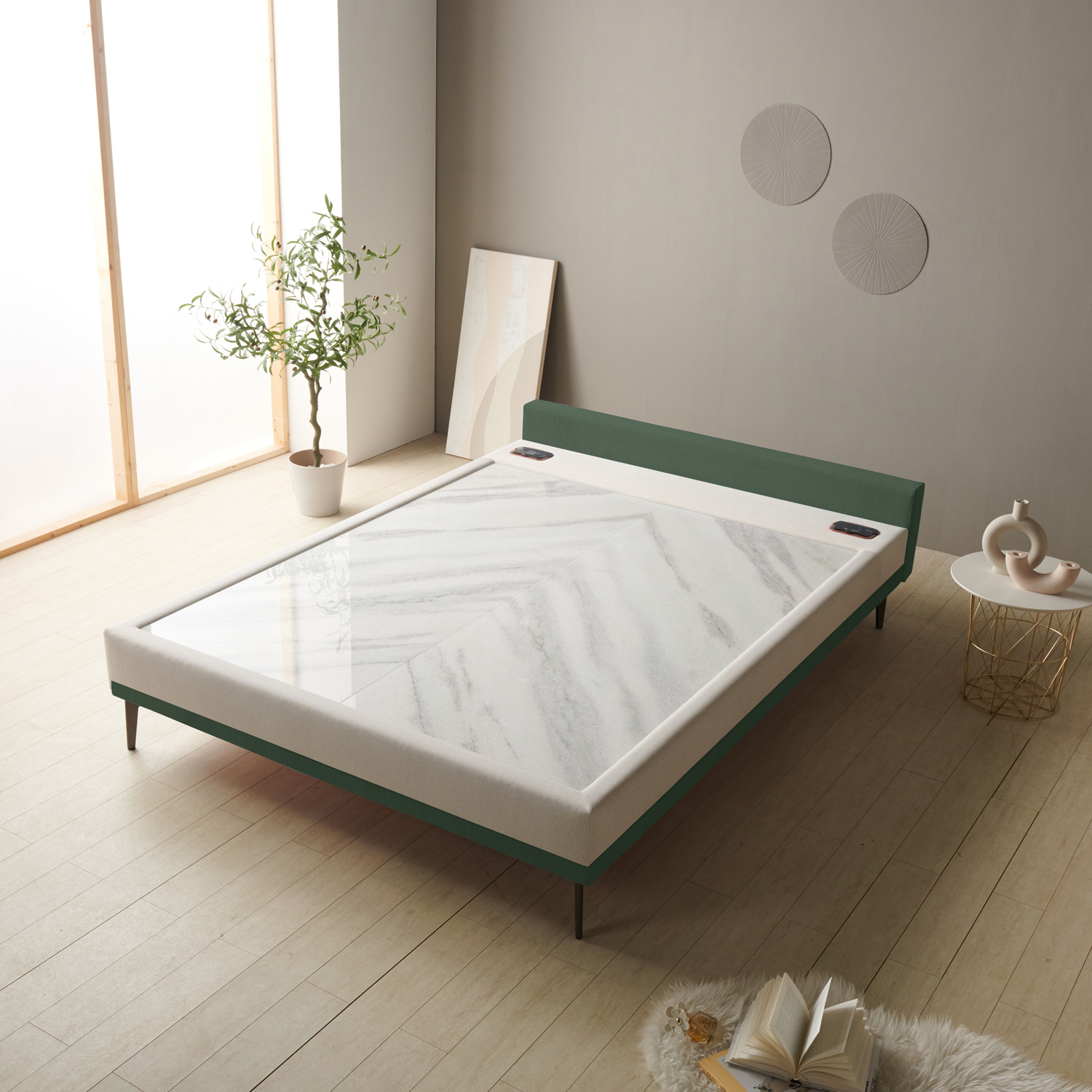 가보건강침대 황토 밀양흙침대 세라믹볼 세라믹스 돌침대 퀸 패브릭 Q라니SE