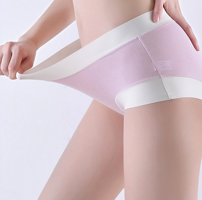 여성 투톤 모달 팬티 코지 여자 순면 부드러운 팬티 데일리 속옷 7일팩 - 상세 이미지 4
