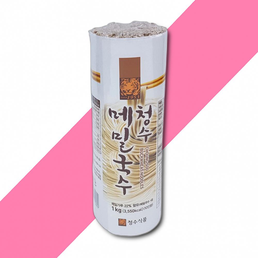 청수 식품 청수 메밀국수 1KG : 다드림유통