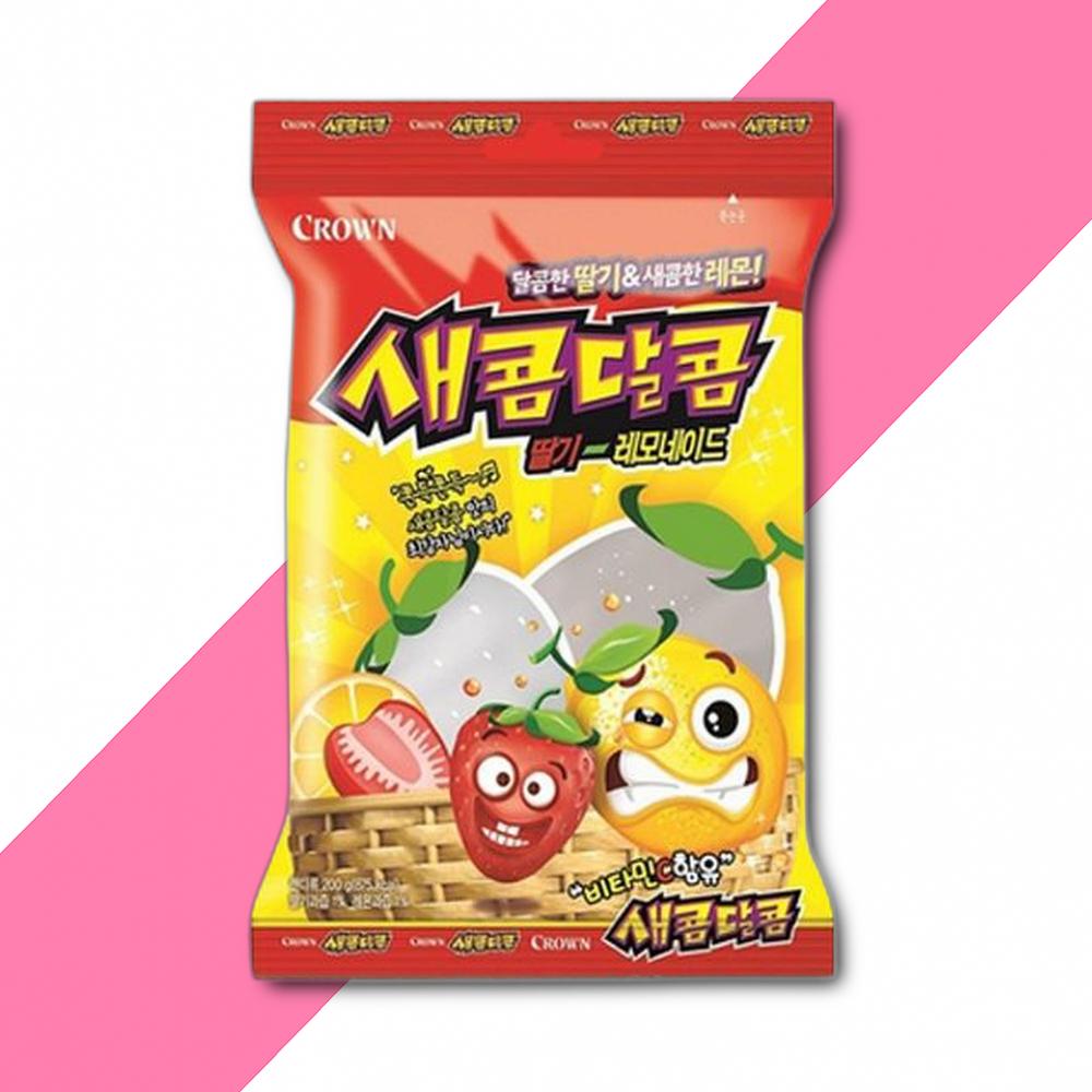 새콤달콤 딸기+레모네이드 200g 간식 캐러멜 유과 어린이간식 : 미라클홀세일