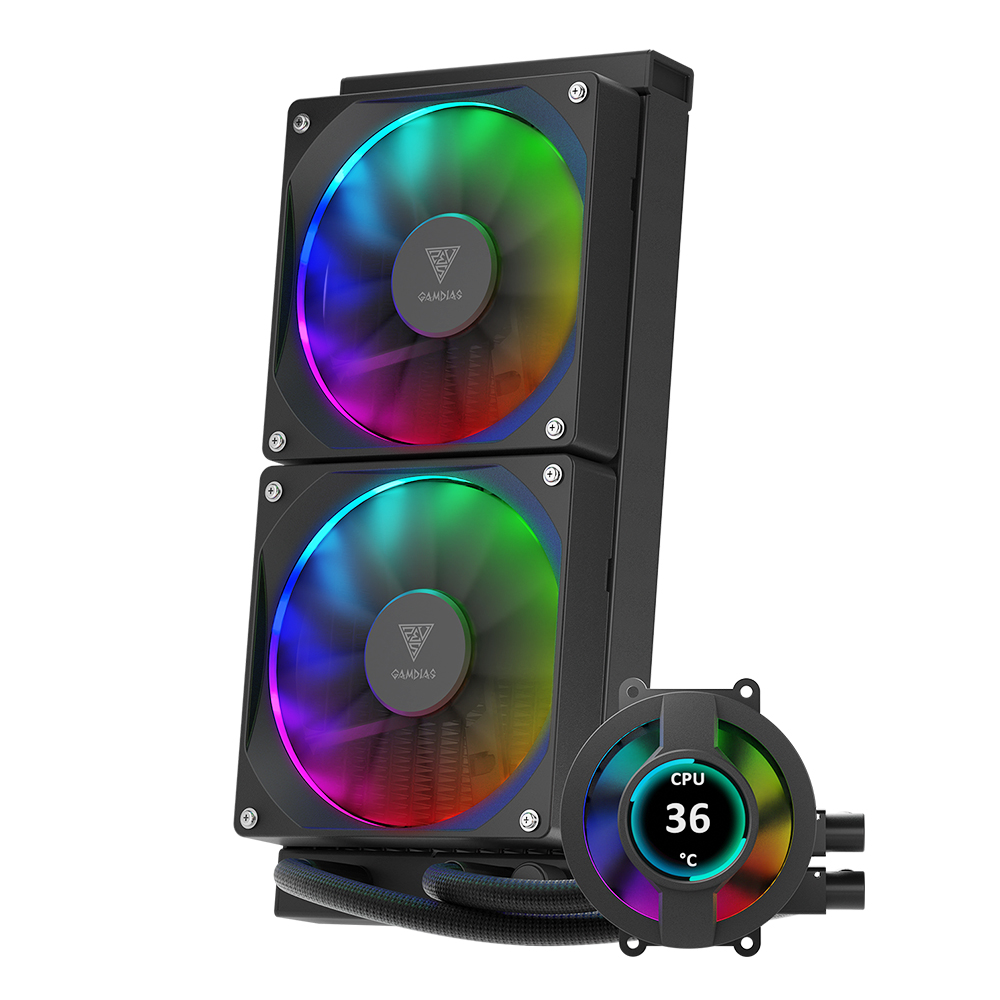 겜디아스 GAMDIAS CHIONE P3-240U CPU 수랭쿨러 블랙 - 상세 이미지 3