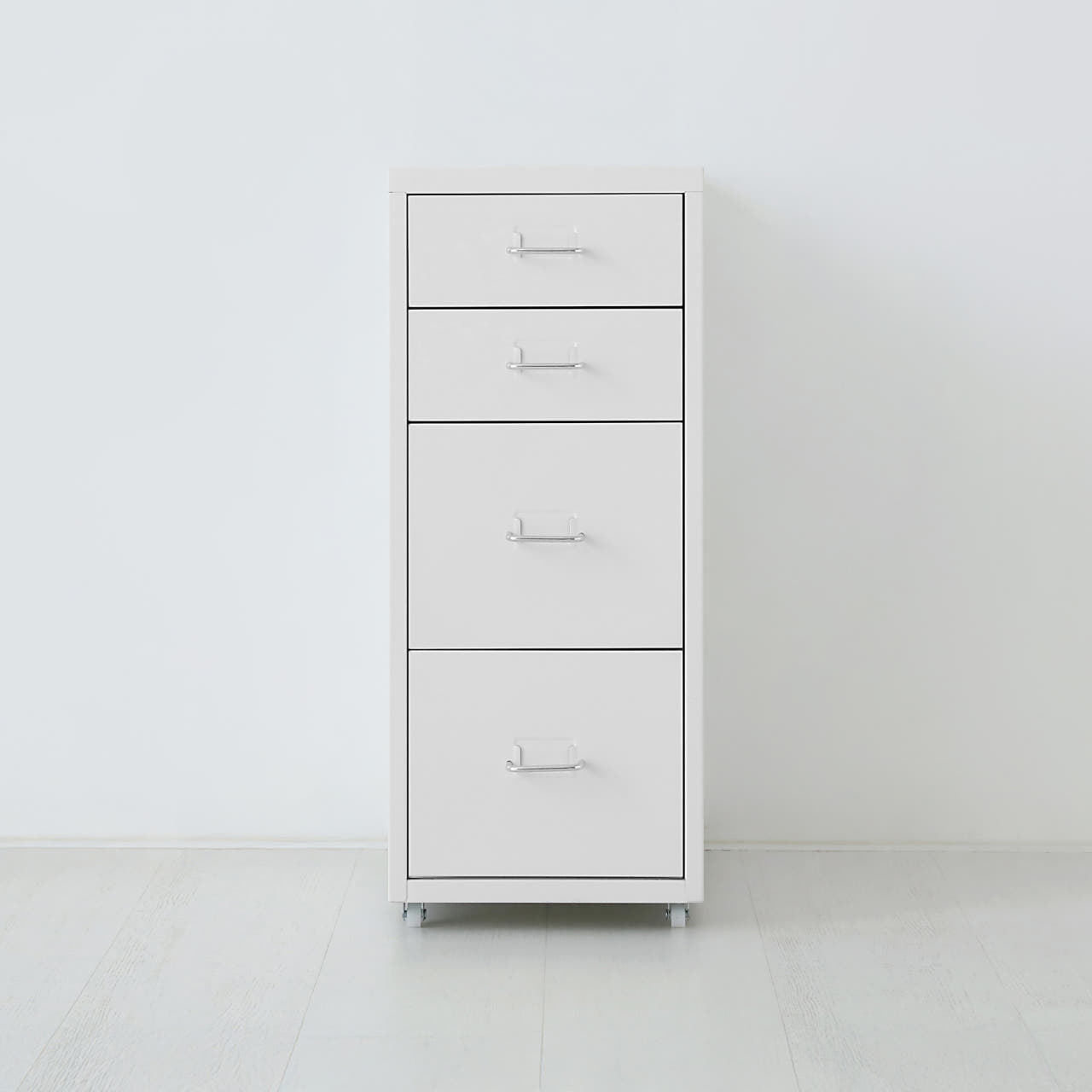 OFFICY 서랍장 280mmx410mmx685mm, 2.2단, 화이트 0124.8228 - 메인 이미지