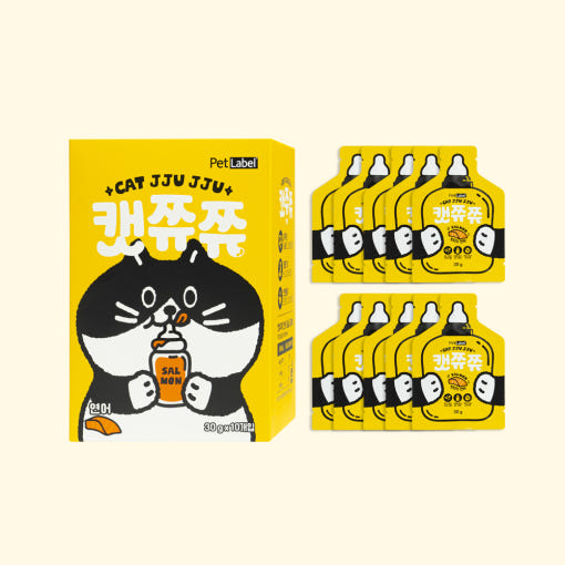 펫라벨 캣쮸쮸 고양이간식 연어 30gx10p - 상품 이미지