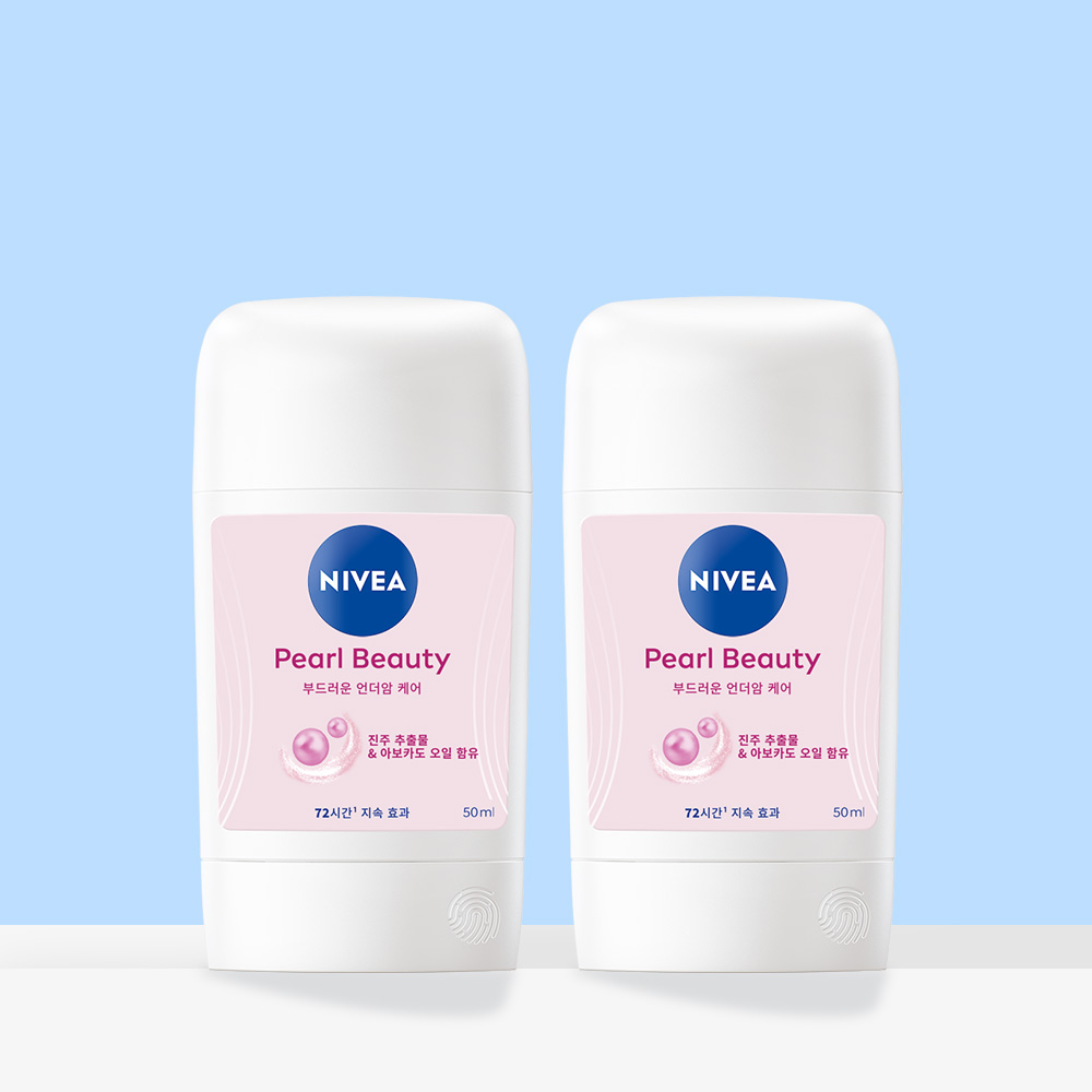 니베아 데오드란트 스틱 펄 뷰티 50ml, 2개 제품 이미지