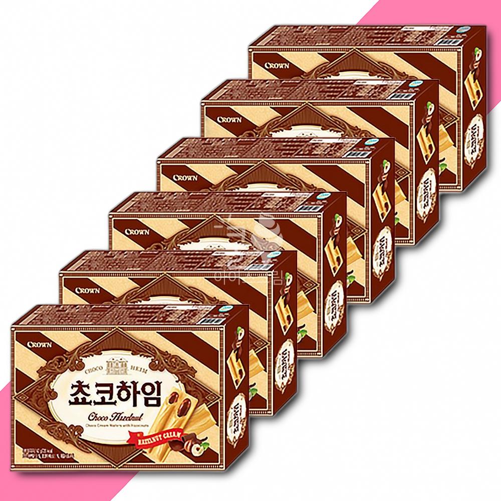 초코하임 47g 6개 초코하임 화이트하임 비스킷 스낵 : 블루칩몰