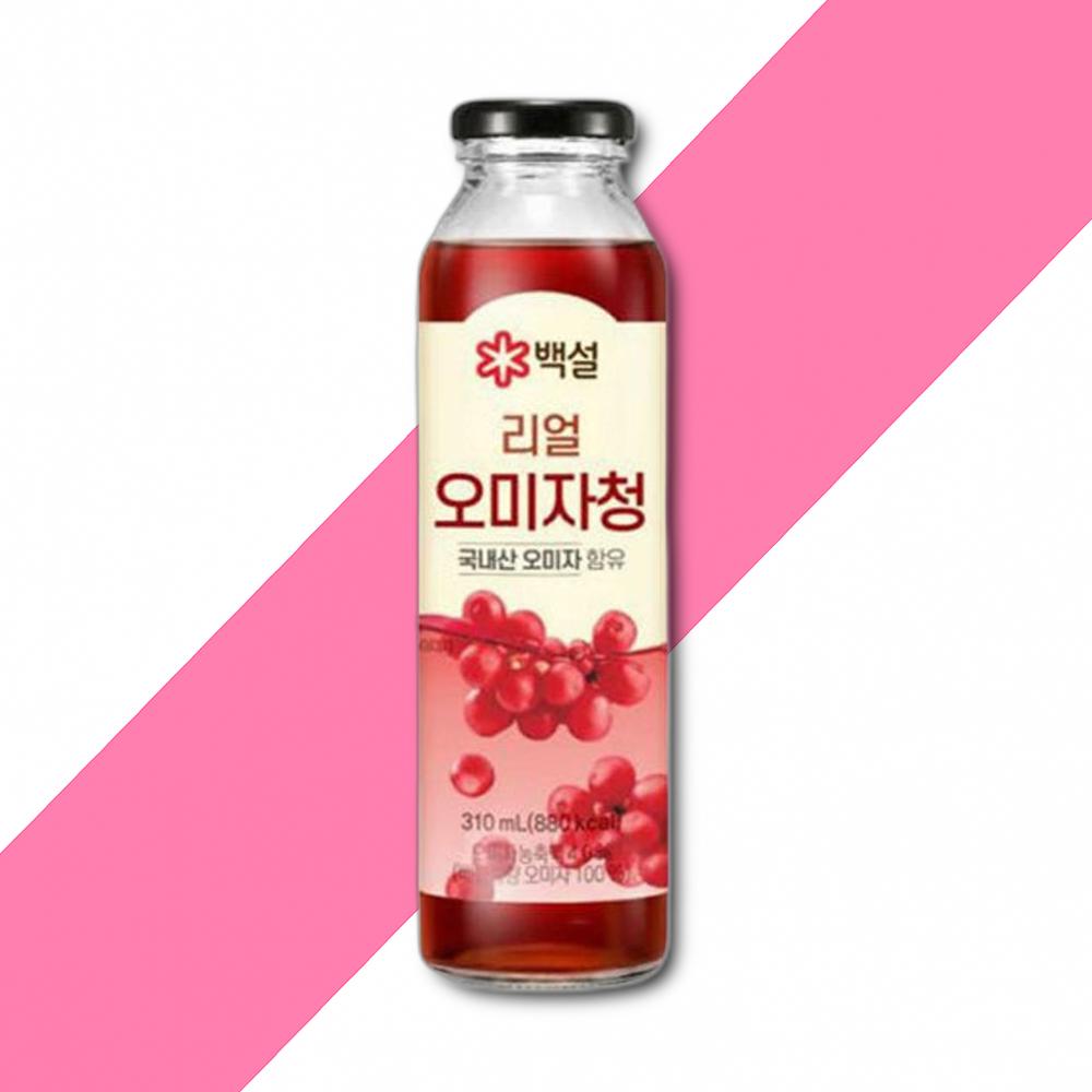 백설 리얼 오미자청 310ml X 3개 : 제이엔유통