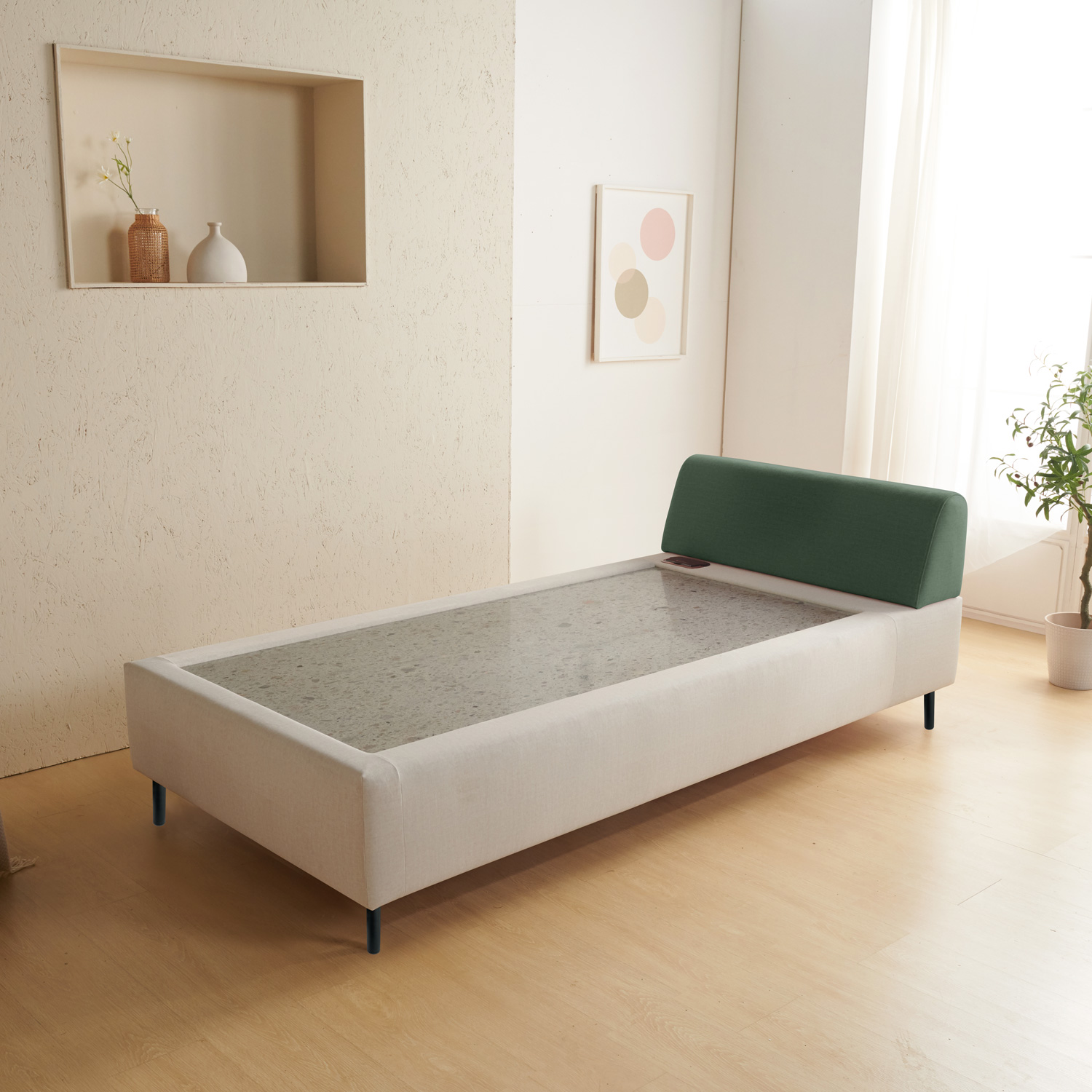 가보건강침대 황토 밀양흙침대 세라믹볼 세라믹스 돌침대 싱글 패브릭 S로웰SE